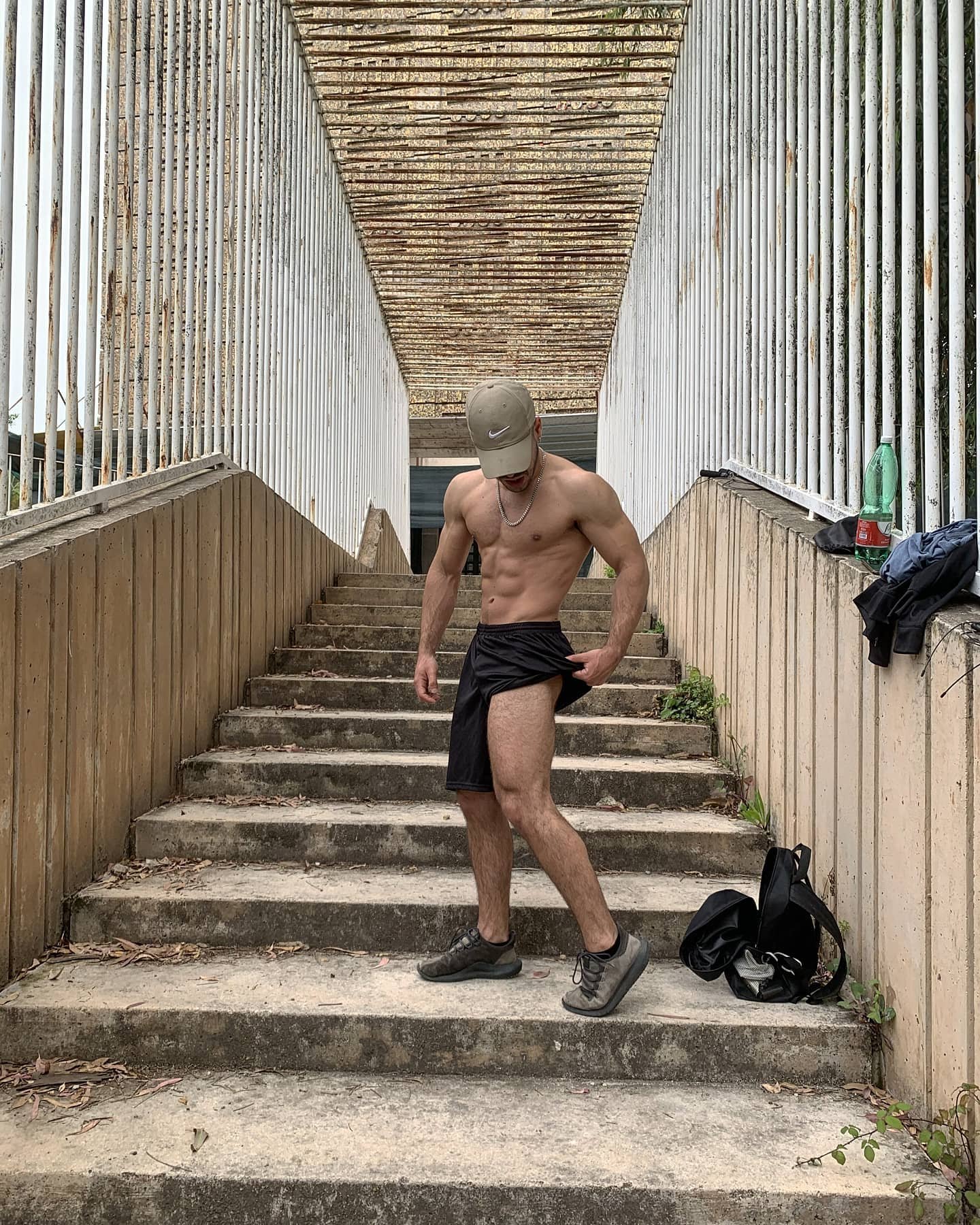 Lorenzo durante il suo percorso di allenamento